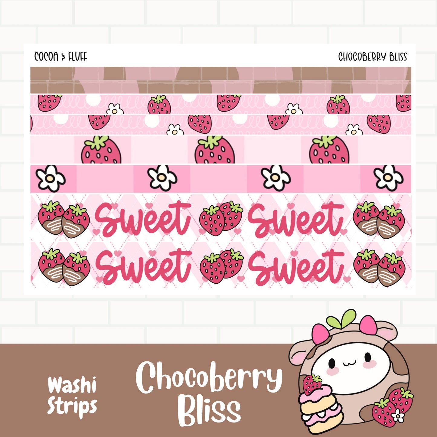 Chocoberry Bliss Deco Journal Sticker Bundle
