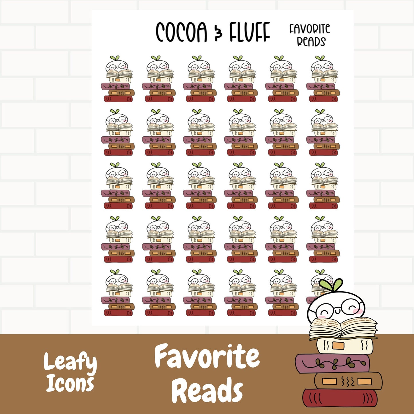 Favorite Reads Planner Icons