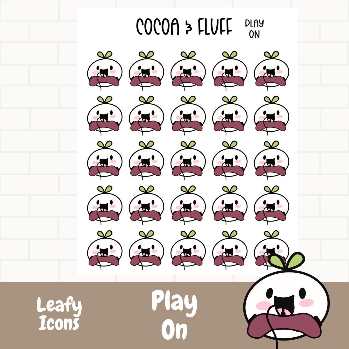 Hand Drawn Leafy Planner Icons