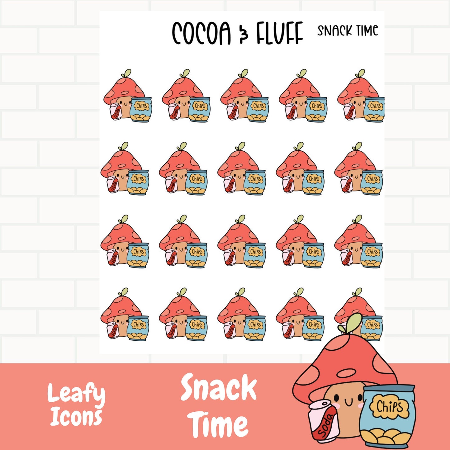 Snack Time Planner Icons
