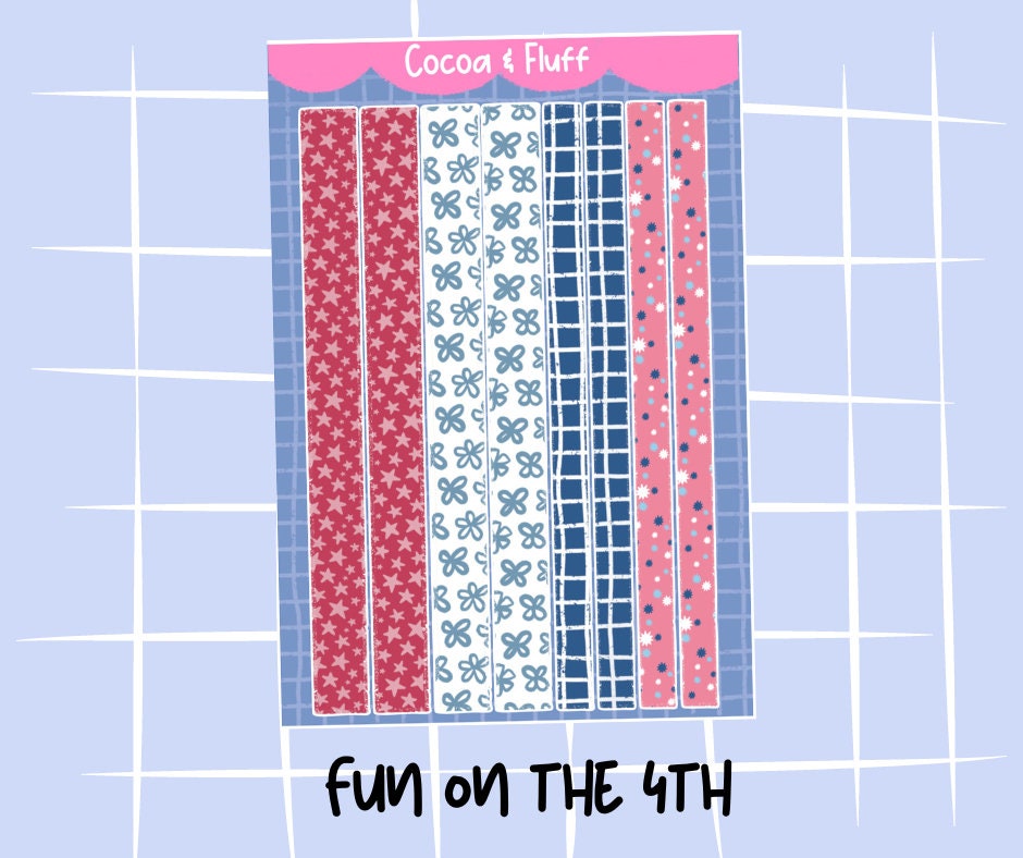 Fun On The 4th Deco Sticker Sheet