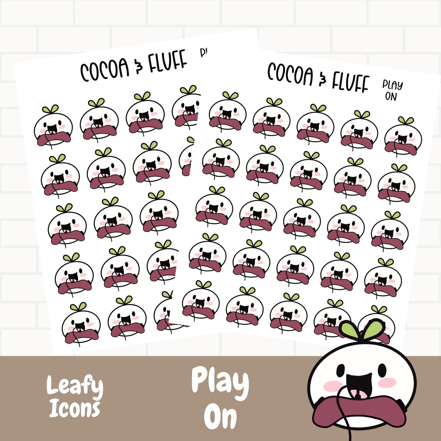 Hand Drawn Leafy Planner Icons