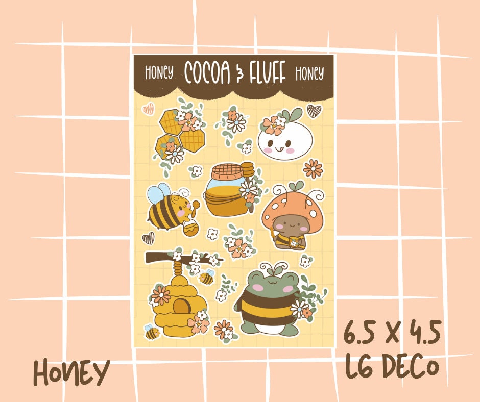 Honey Sticker Sheet Deco Bundle