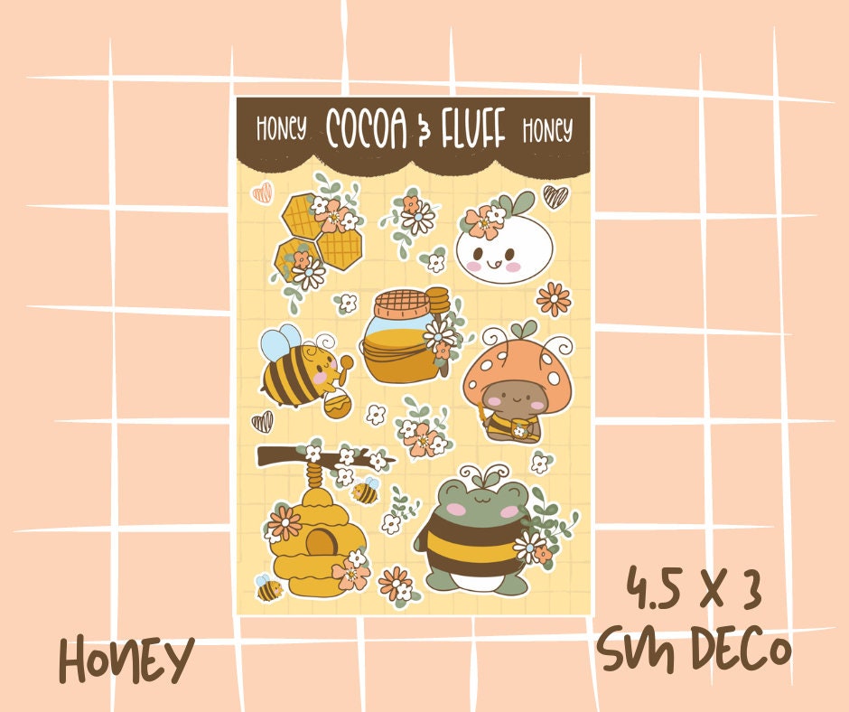 Honey Sticker Sheet Deco Bundle