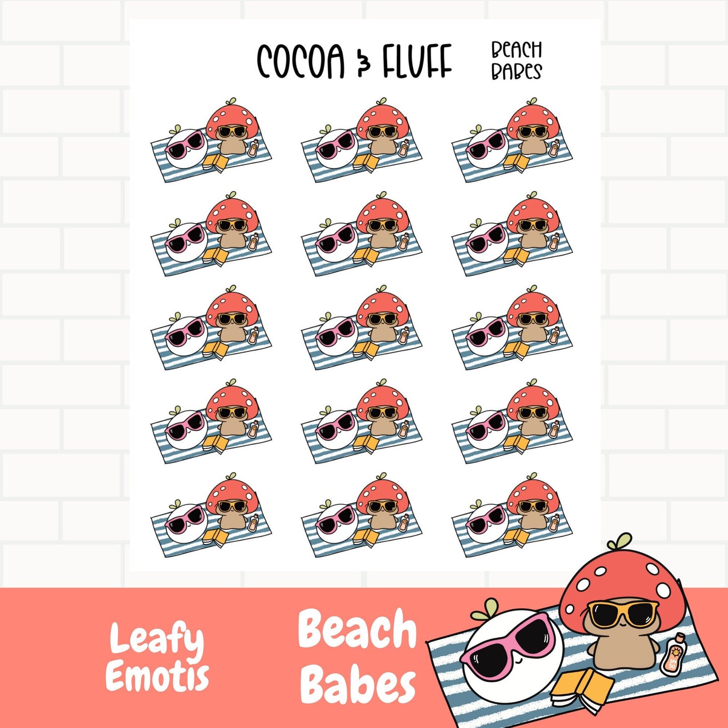 Beach Babes Planner Icons