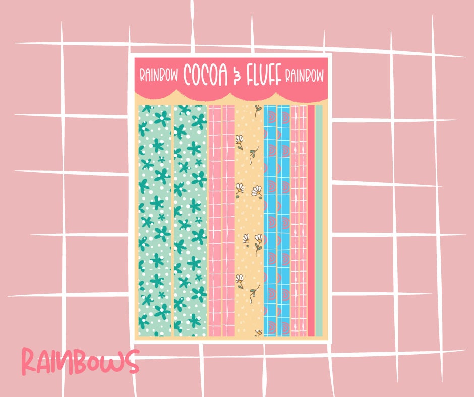 Rainbows Deco Sticker Sheet
