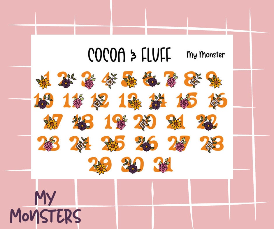My Monsters Deco Sticker Sheet
