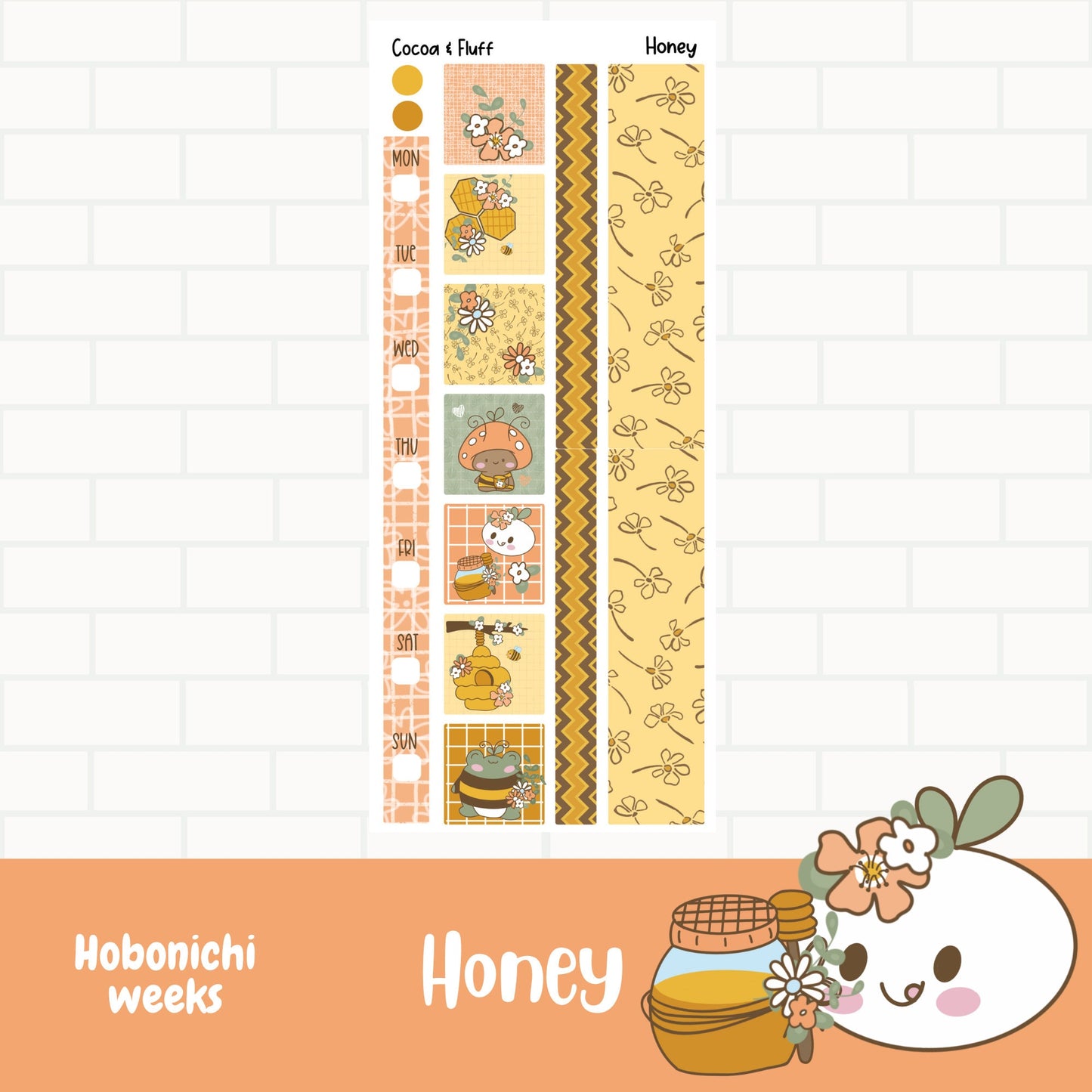 Honey Hobonichi Weeks Weekly Sticker Kit