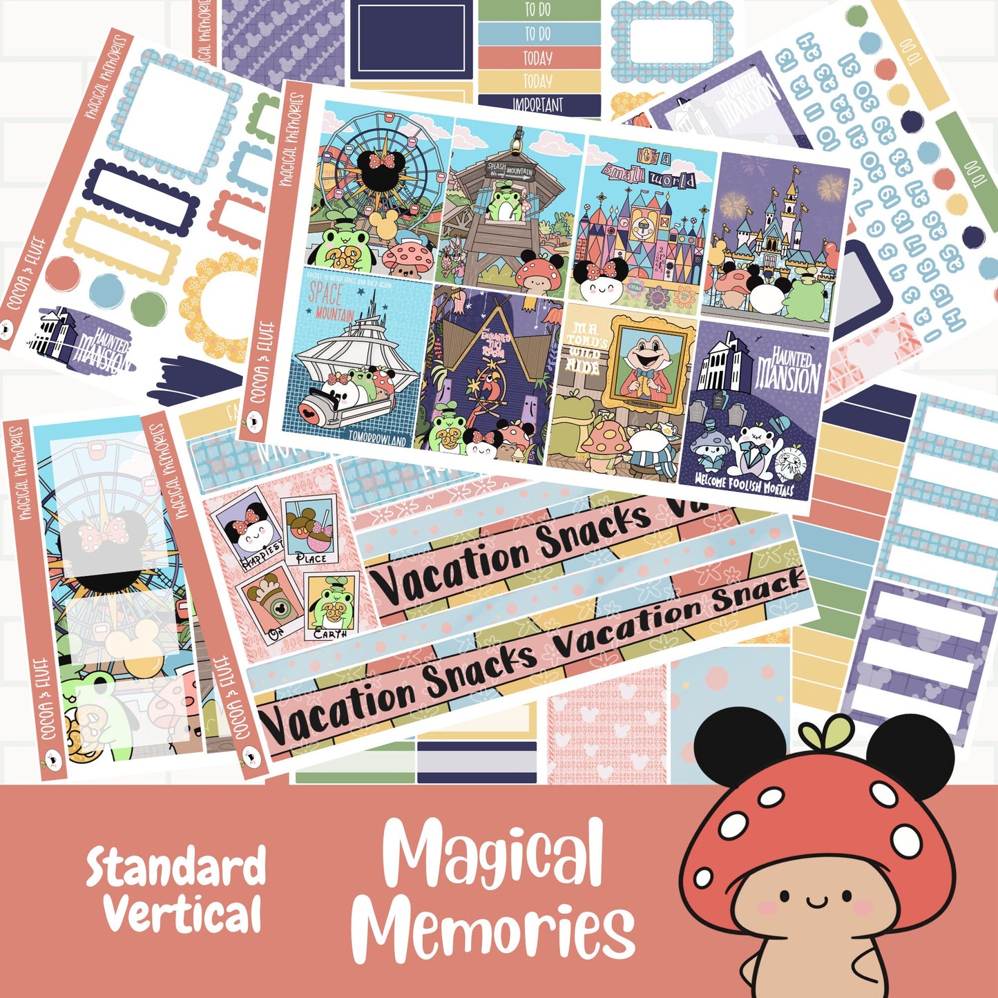 Magical Memories Standard Vertical Weekly Sticker Kit