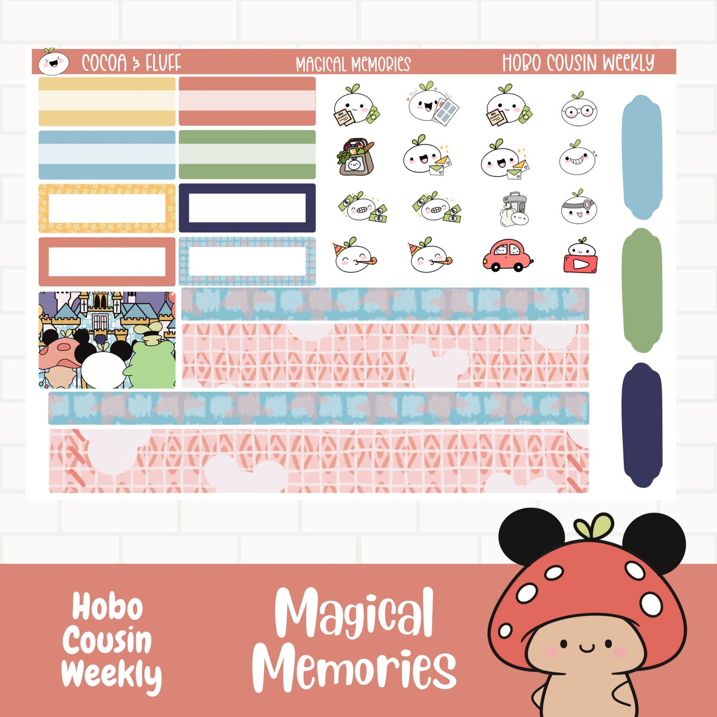 Magical Memories Hobo Cousin Weekly Sticker Kit