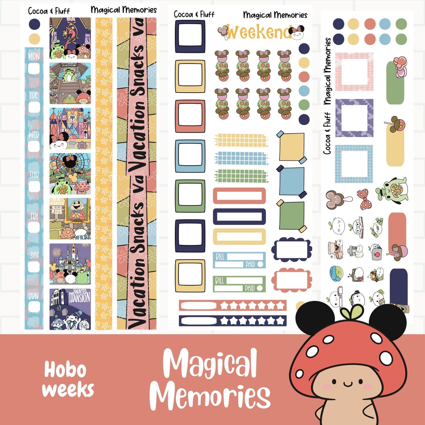 Magical Memories Hobo Weeks Weekly Sticker Kit