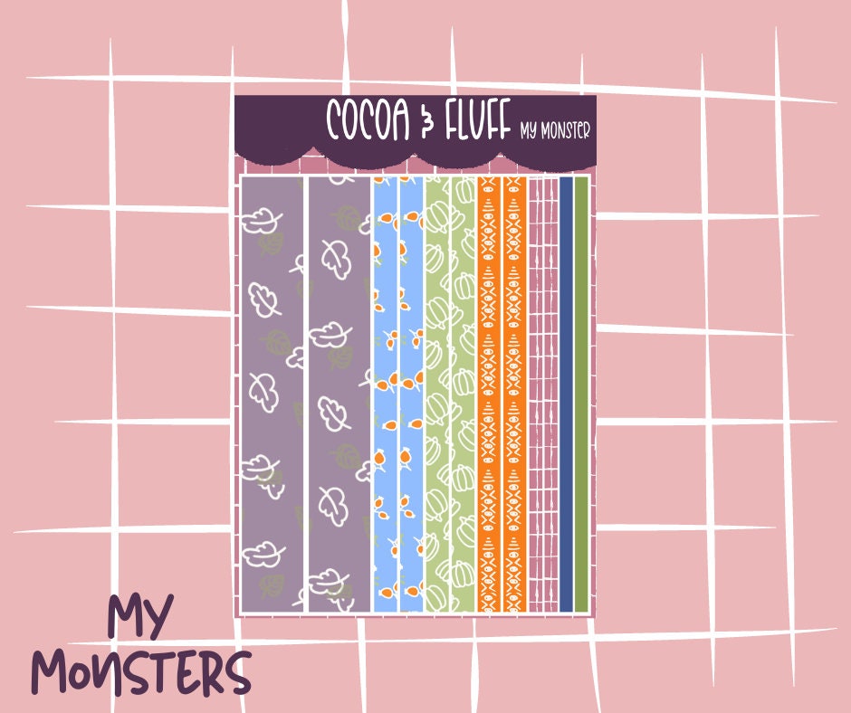My Monsters Deco Sticker Sheet