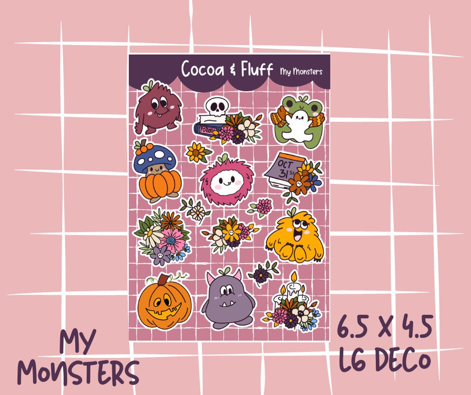 My Monsters Deco Sticker Sheet