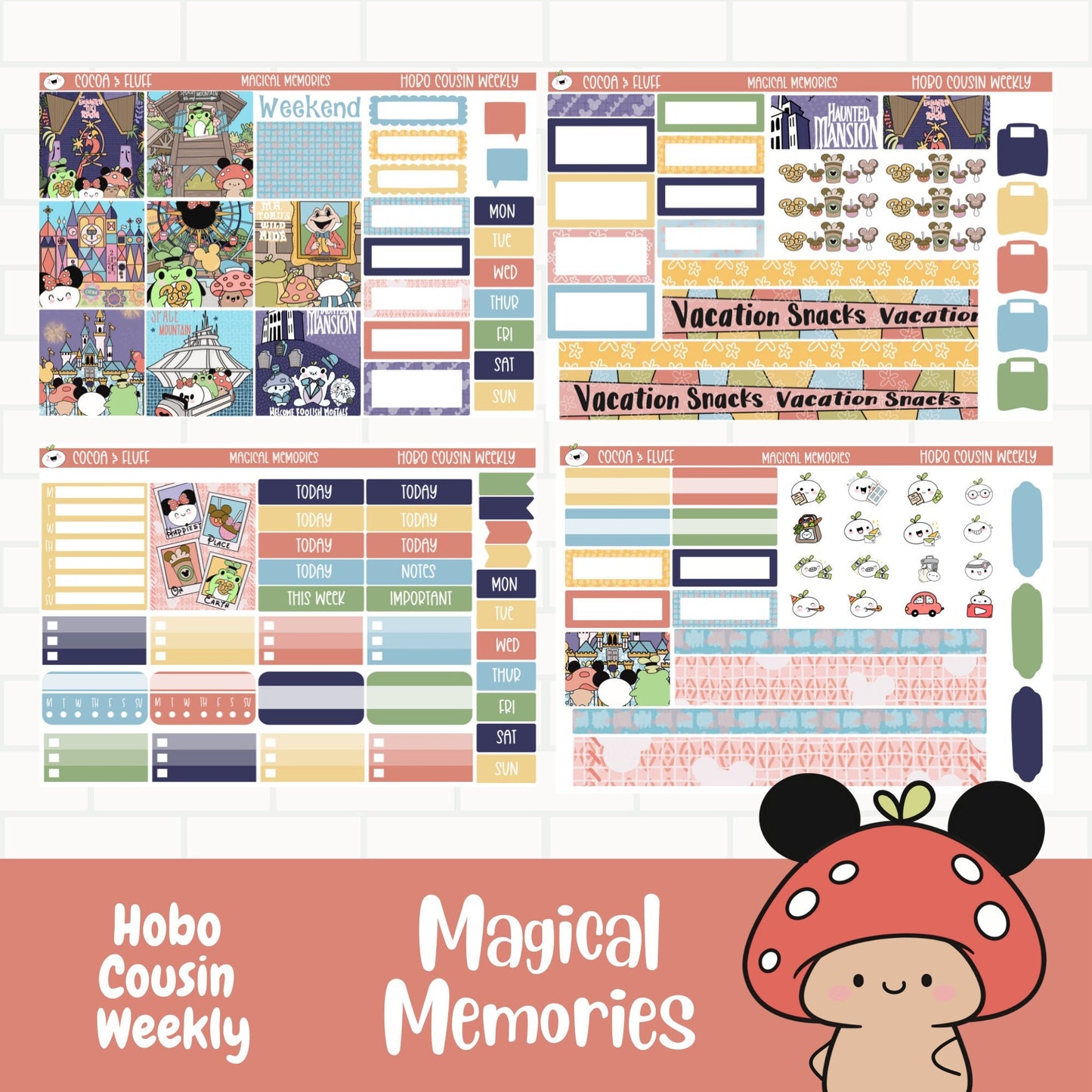 Magical Memories Hobo Cousin Weekly Sticker Kit