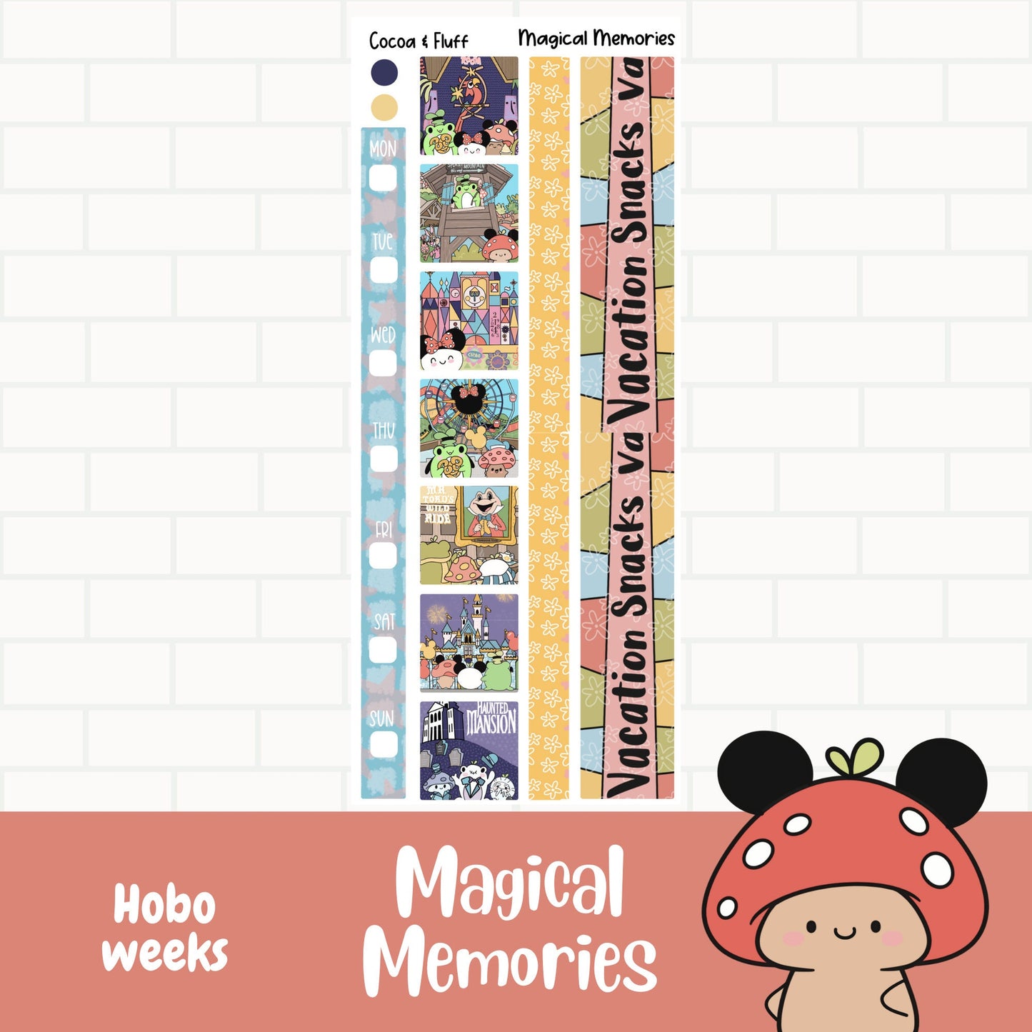 Magical Memories Hobo Weeks Weekly Sticker Kit