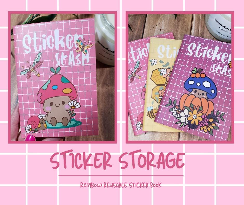 Rainbows Planner Sticker Storage