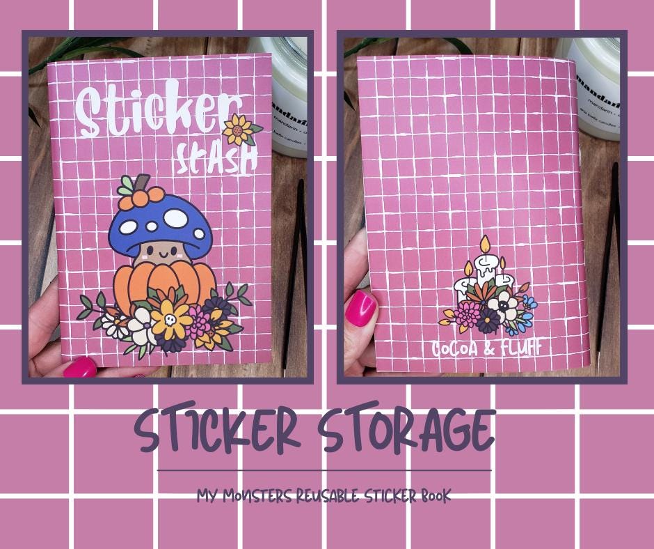My Monster Planner Sticker Storage