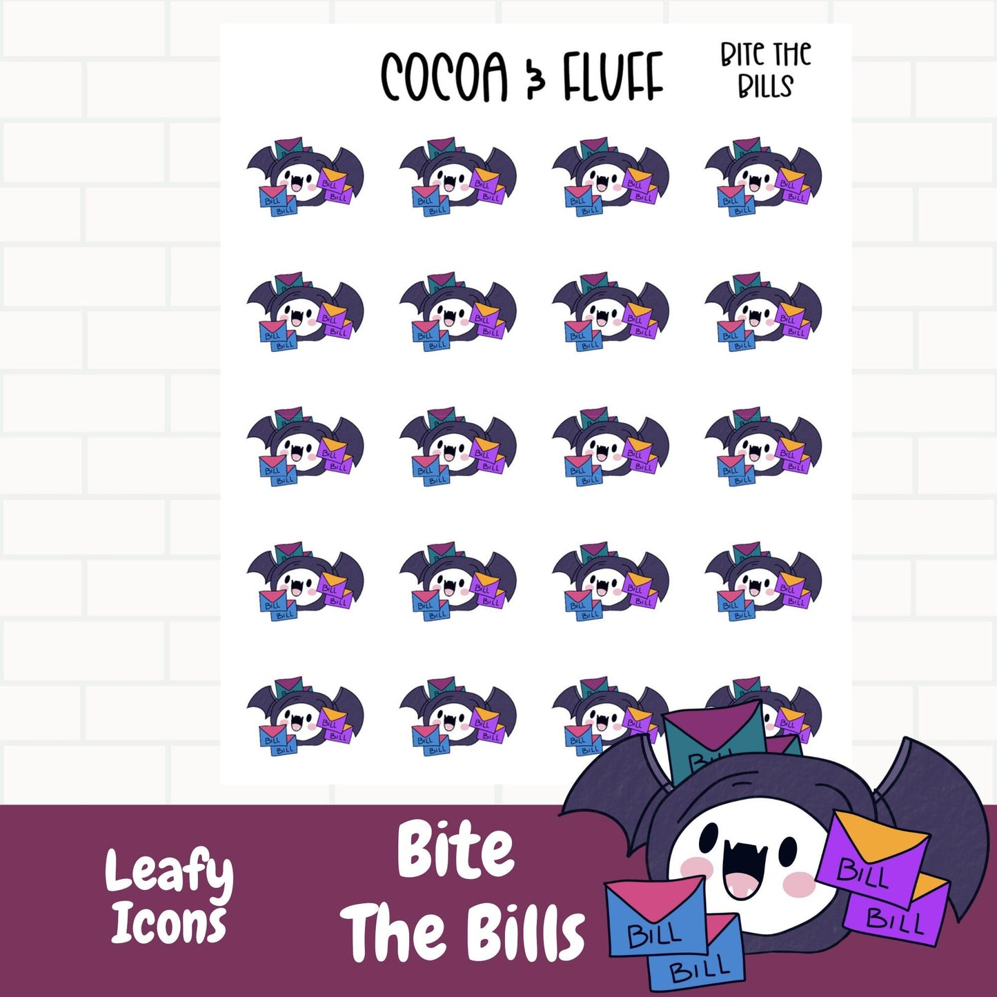 Bite The Bills Leafy Planner Icons
