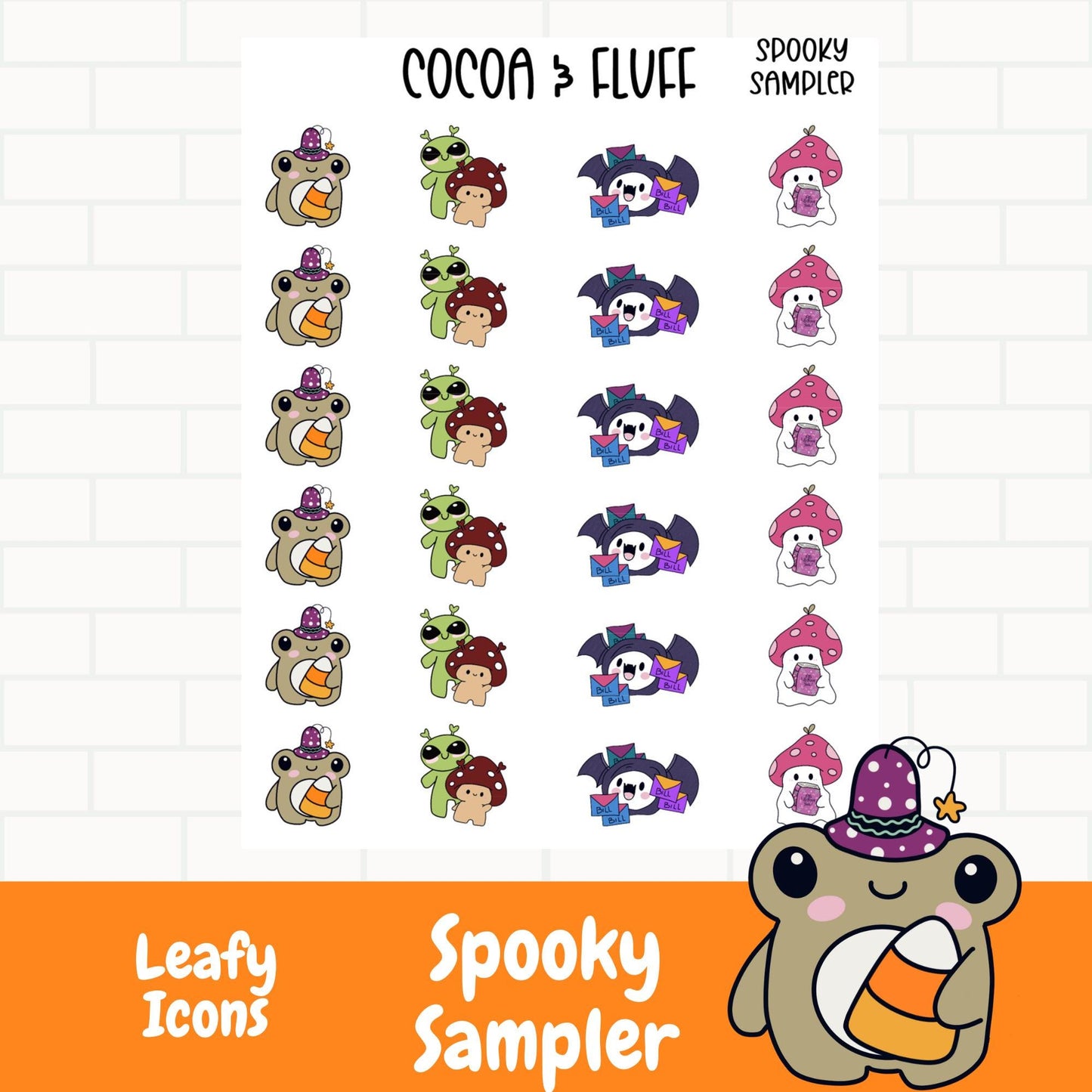 Spooky Sampler Planner Icons