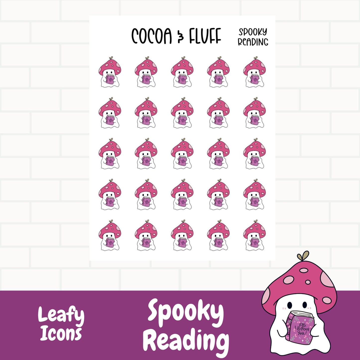 Spooky Reading Planner Icons