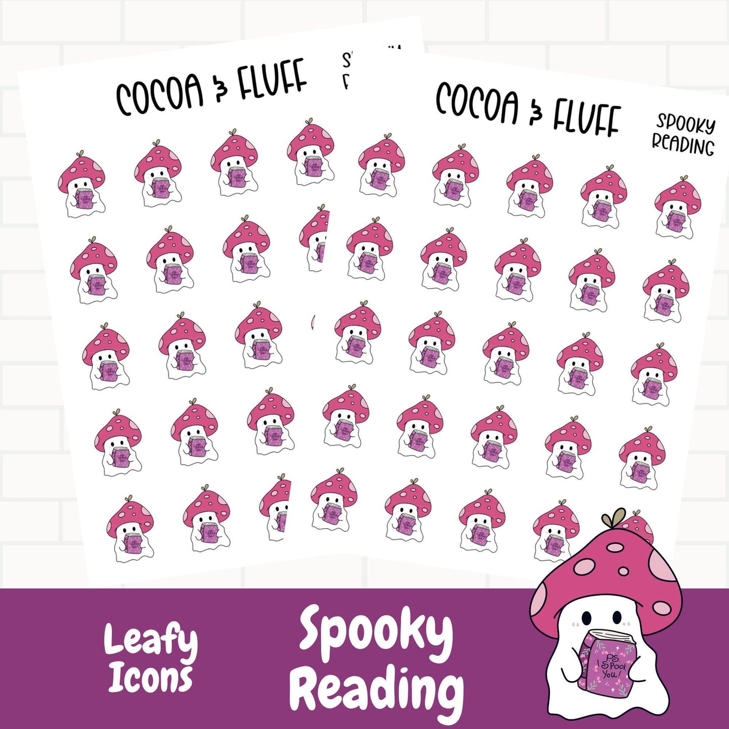 Spooky Reading Planner Icons
