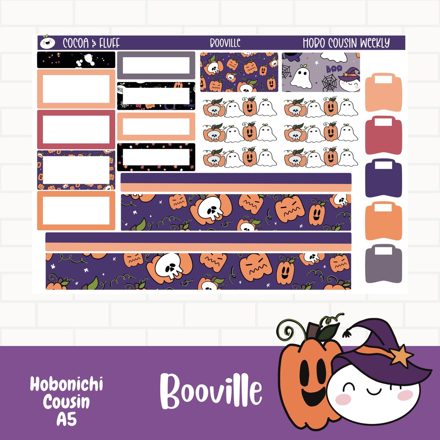 Booville Hobonichi Cousin Weekly Sticker Kit