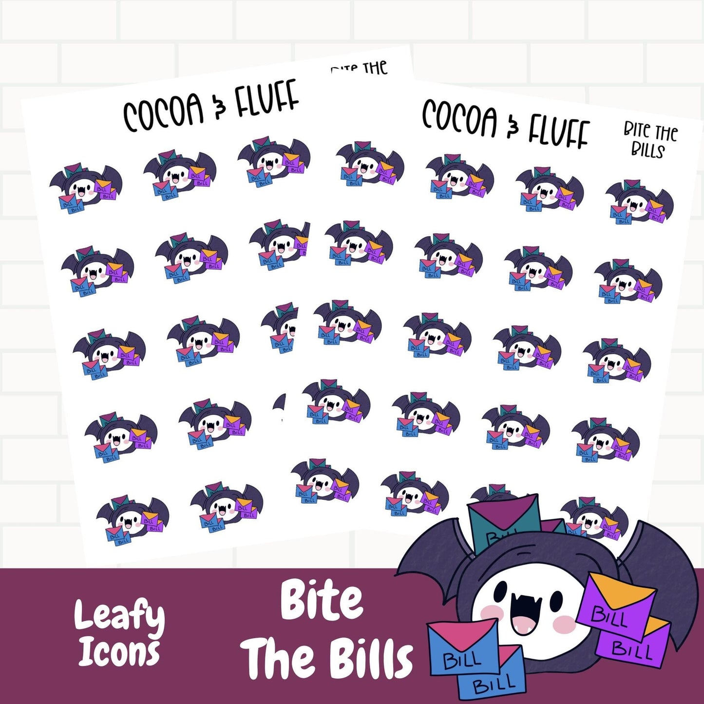 Bite The Bills Leafy Planner Icons