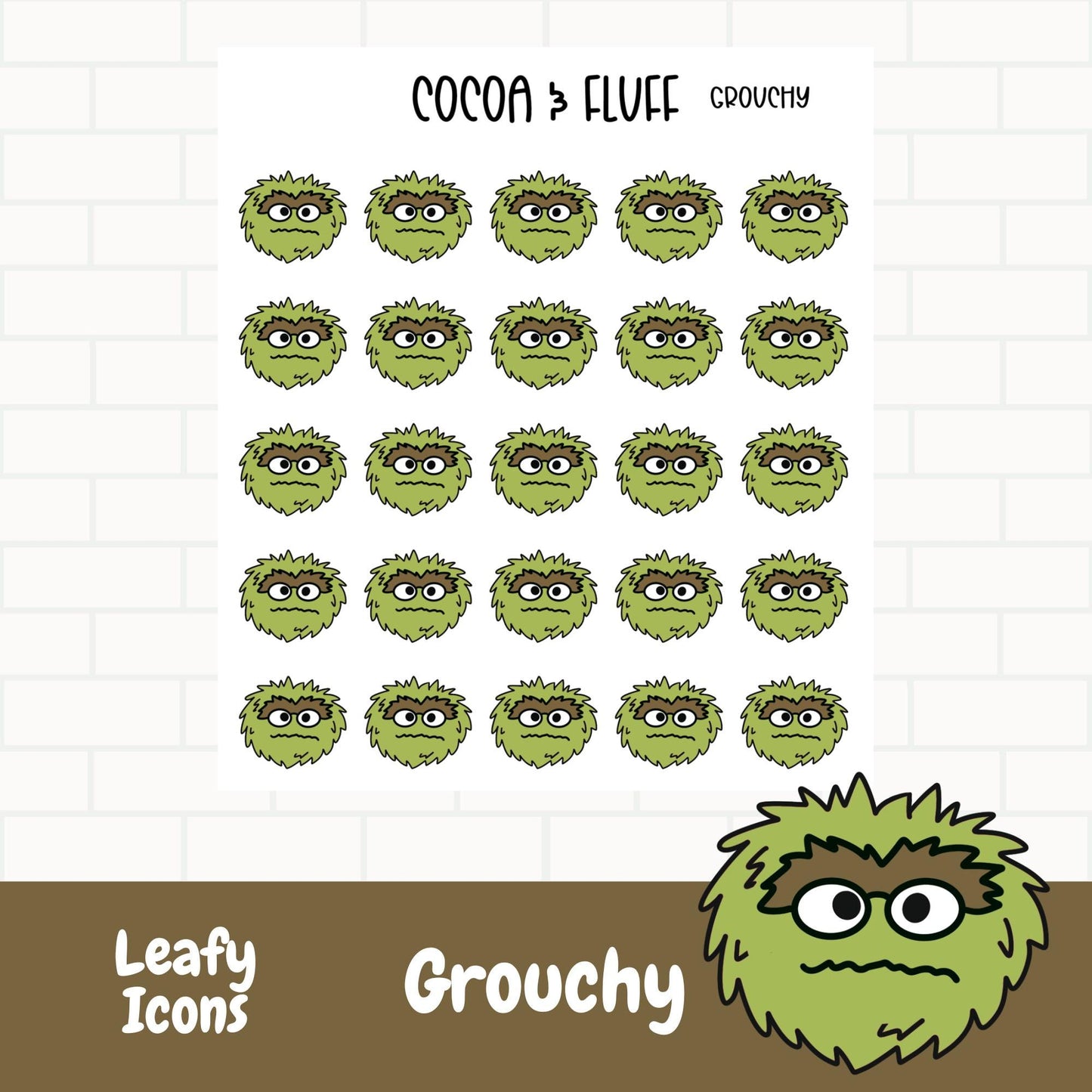 Grouchy Planner Icons