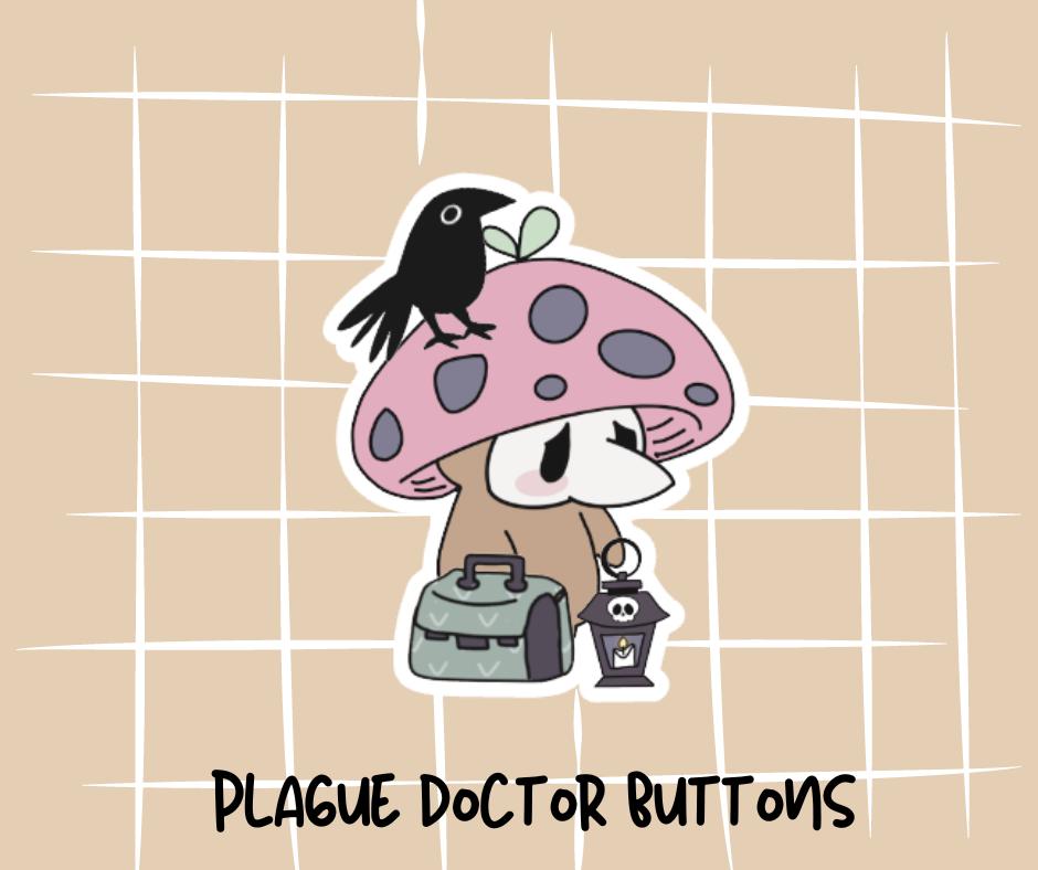 Plague Doctor Vinyl Stickers