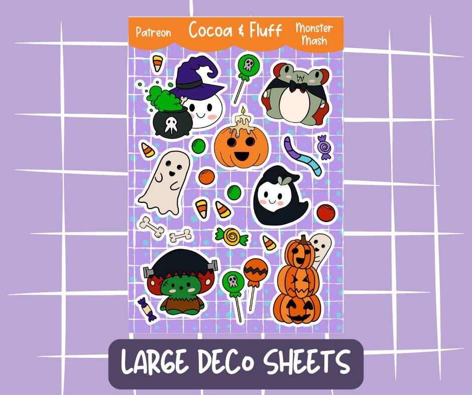 Monster Mash Sticker Sheet
