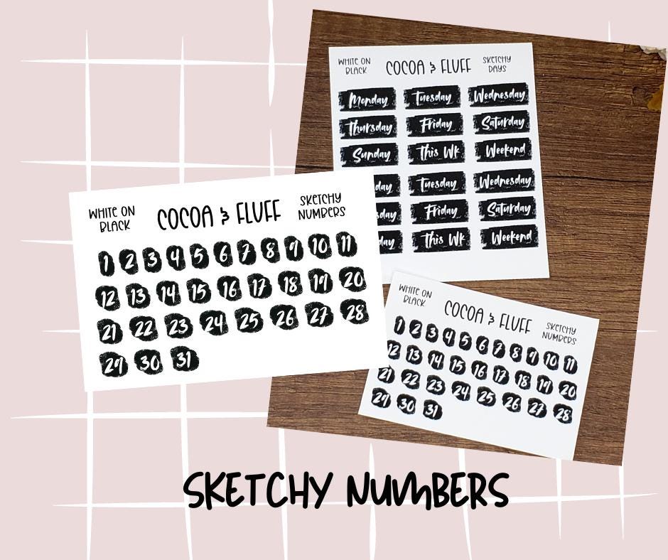Sketchy Days Planner Icons