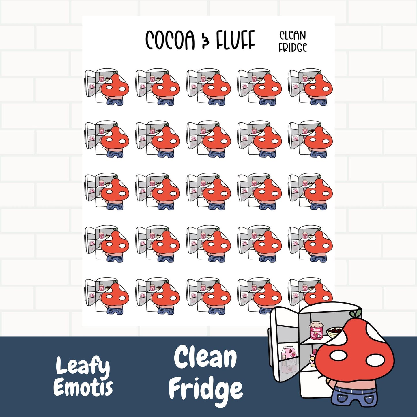 Clean The Fridge Planner Icons