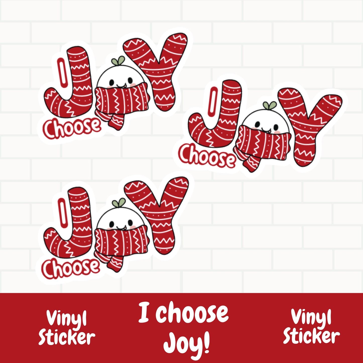 I Choose Joy Vinyl Stickers