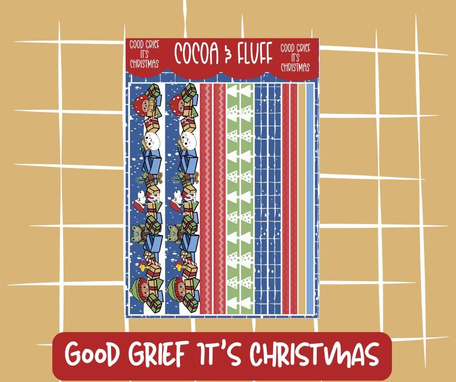 Good Grief It's Christmas Deco Sticker Sheet