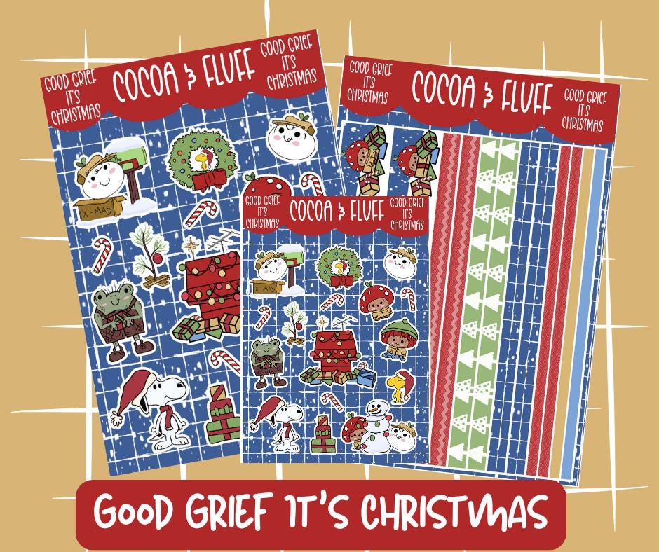 Good Grief It's Christmas Deco Sticker Sheet