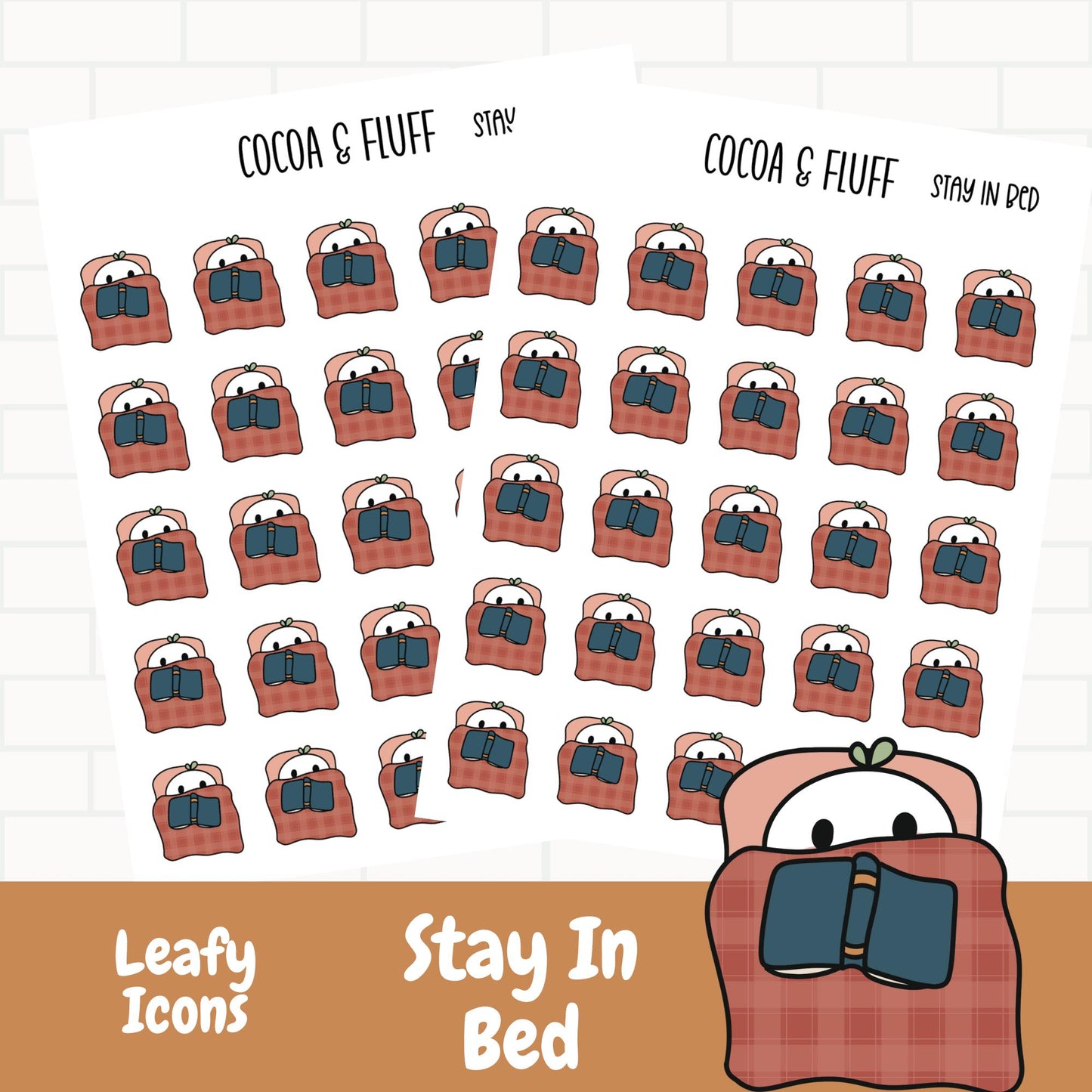 Stay In Bed Planner Icons