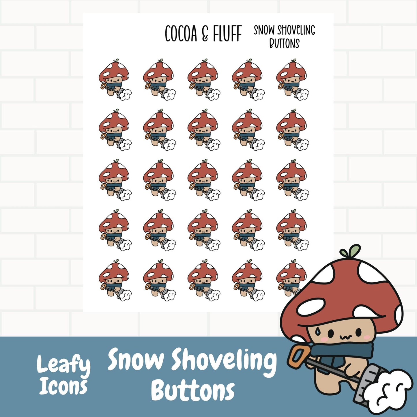 Snow Shoveling Planner Icons