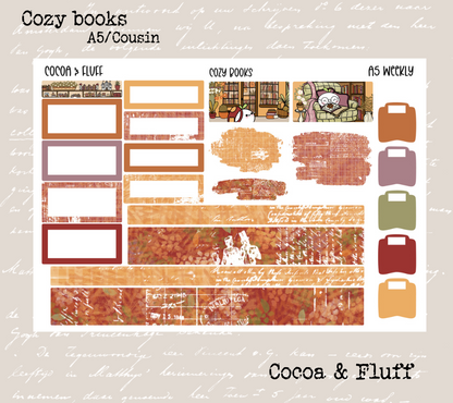 Cozy Books Hobonichi Cousin Weekly Sticker Kit