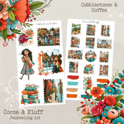 Cobblestones & Coffee| 12 Page Journaling Kit
