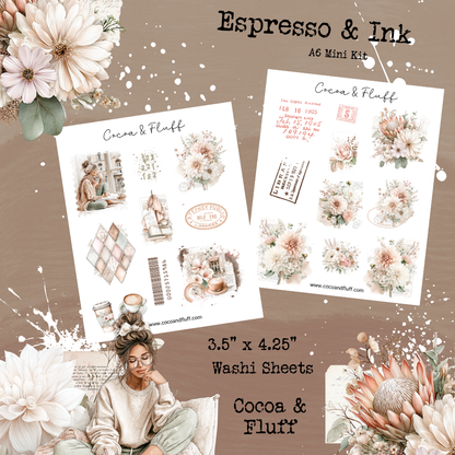 Espresso & Ink A6/ Personal size Journaling kit