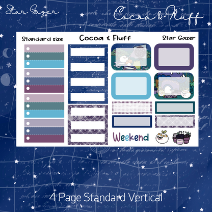 Star Gazer Standard Vertical Weekly Sticker Kit