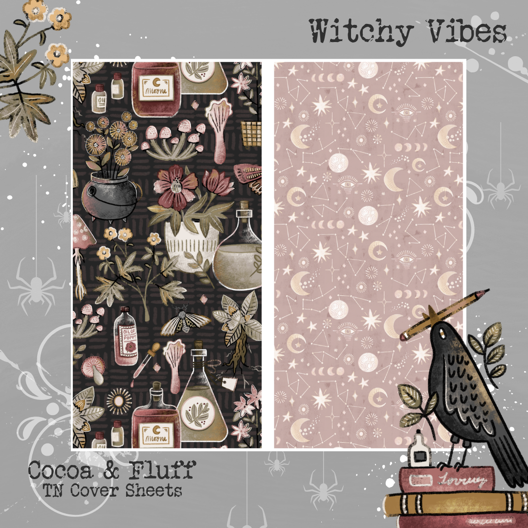 TN Cover Sheets - NEW ITEM - Witchy Vibes