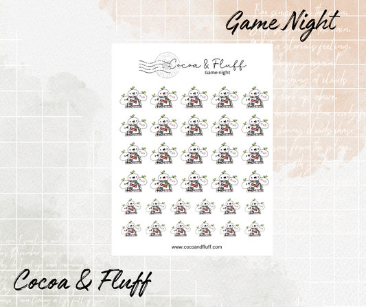 Game Night Leafy Planner Icons
