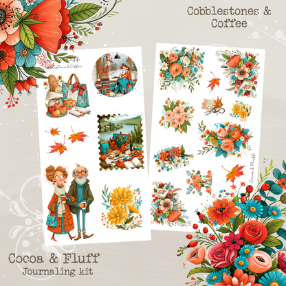 Cobblestones & Coffee| 12 Page Journaling Kit