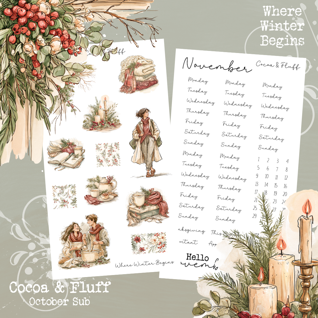 Monthly Mystery Subscription Washi Paper