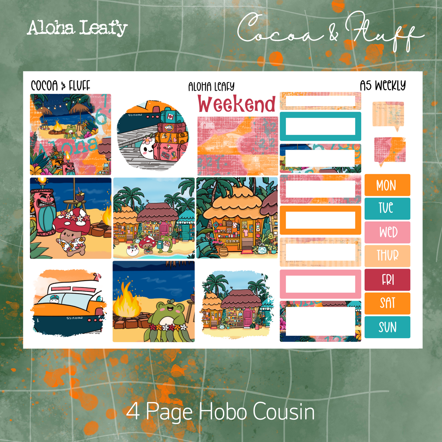 Aloha Leafy A5 Weekly Kit
