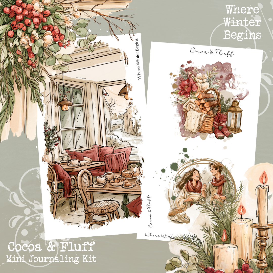 Where Winter Begins| 8 Page Mini Journaling Kit