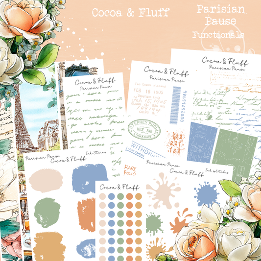 Functional Planner Stickers – Parisian Pause