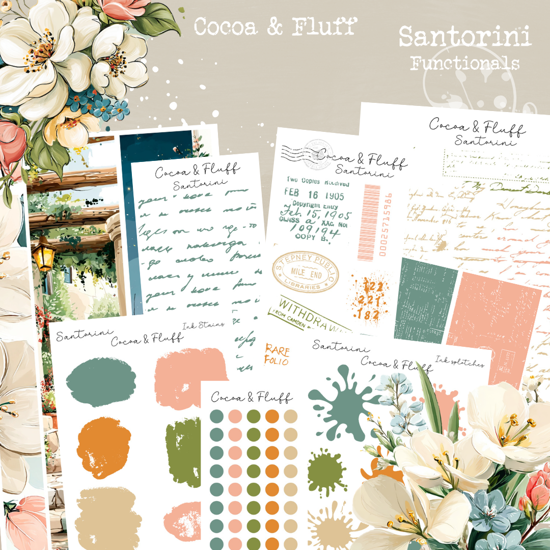 Functional Planner Stickers – Santorini