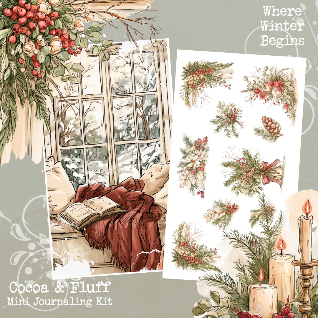 Where Winter Begins| 8 Page Mini Journaling Kit